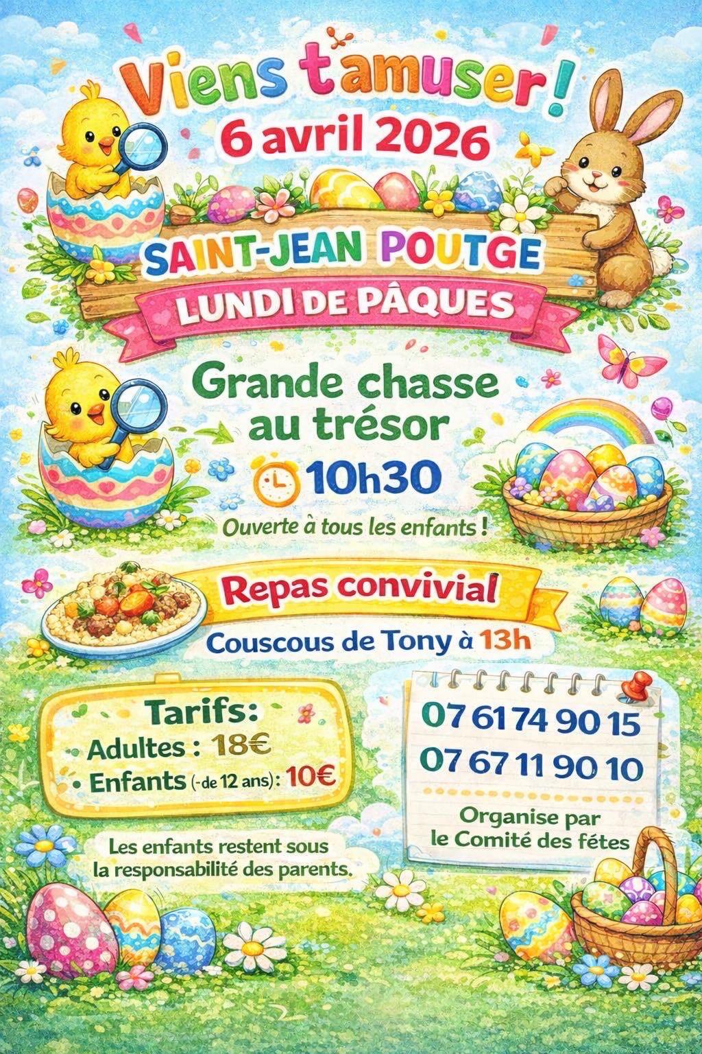 PAQUES A SAINT JEAN POUTGE !